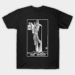 The Hermit Tarot in white T-Shirt